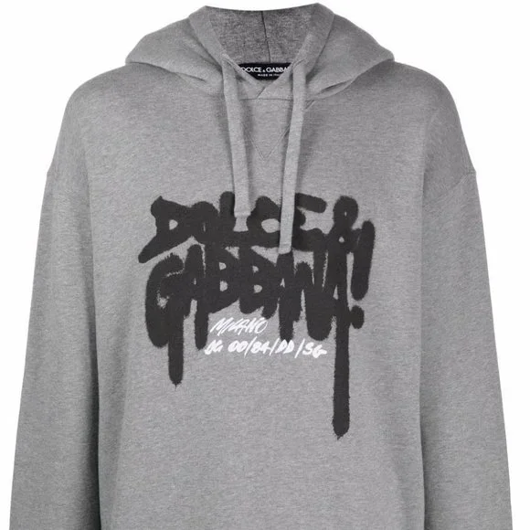 Dolce & Gabbana GRAFFITI パーカー ○関送無料○ Dolce & Gabbana Graffiti Zip Up Hooded Jacket M NEW W